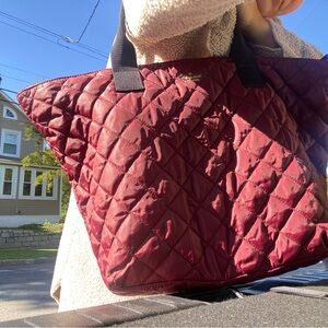 Kate Spade Red Quilted Tote